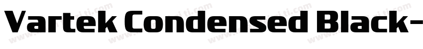Vartek Condensed Black字体转换